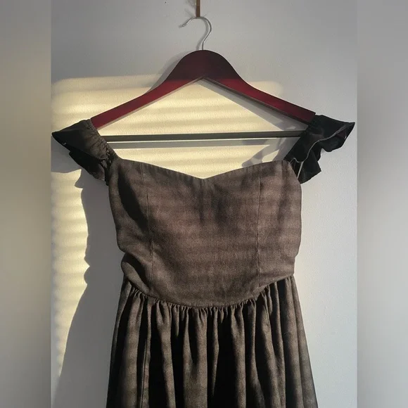 Reformation Black Linen Vecchio Maxi Dress - Picture 7 of 13